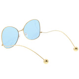 Women's Retro Oversize Butterfly Shape Color Tone Lens Sunglasses C443 from zeroUV