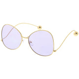 Women's Retro Oversize Butterfly Shape Color Tone Lens Sunglasses C443 from zeroUV