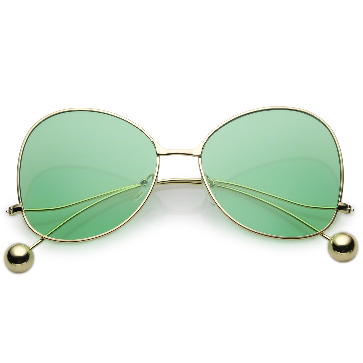 Women's Retro Oversize Butterfly Shape Color Tone Lens Sunglasses C443 from zeroUV