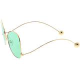 Women's Retro Oversize Butterfly Shape Color Tone Lens Sunglasses C443 from zeroUV