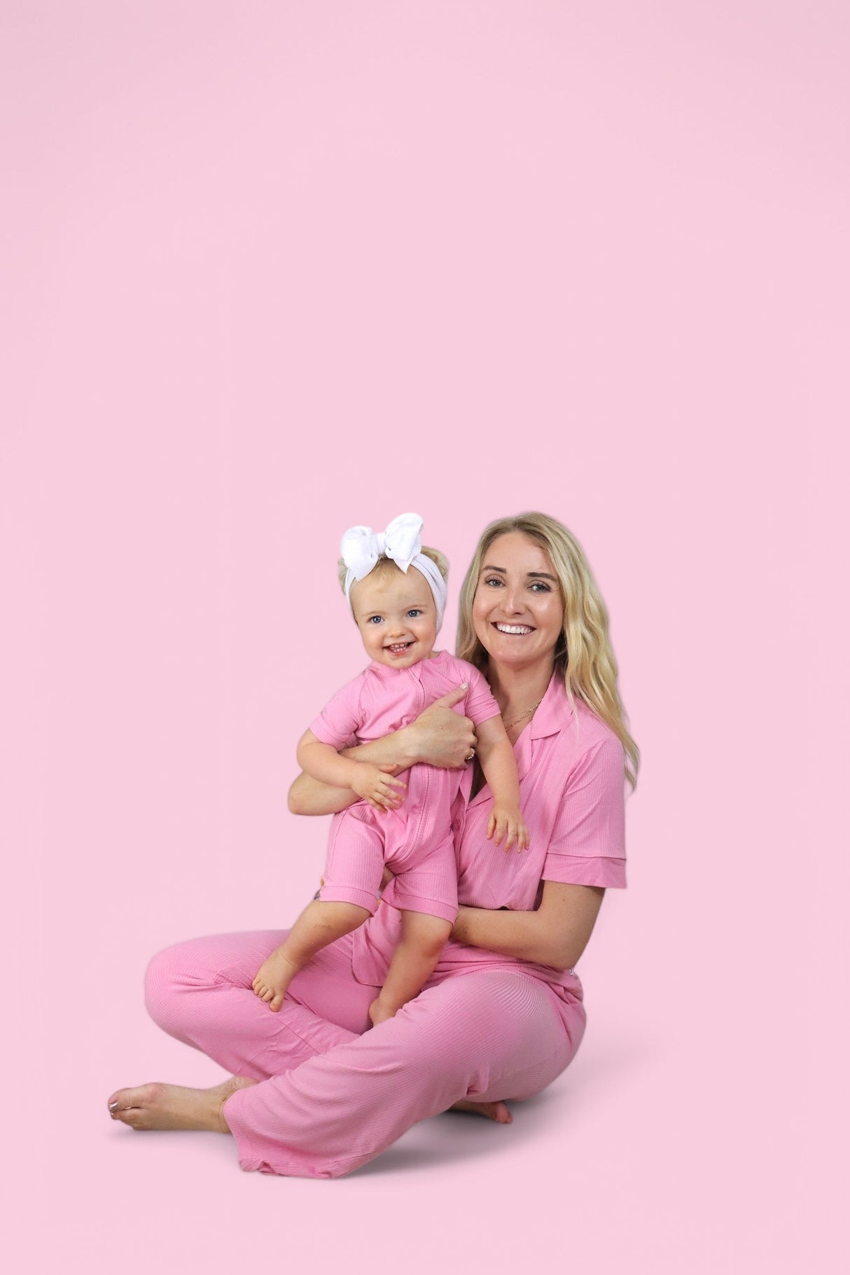 BELLA PINK RIB DREAM SHORTIE from DREAM BIG LITTLE CO
