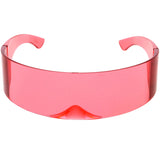 Futuristic Retro Mirror Wrap Around Shield Sunglasses 8762 from zeroUV