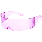 Futuristic Retro Mirror Wrap Around Shield Sunglasses 8762 from zeroUV