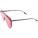 Retro Futuristic Shield Mono Lens Color Tone Sunglasses C484 from zeroUV
