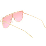 Retro Futuristic Shield Mono Lens Color Tone Sunglasses C484 from zeroUV
