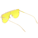 Retro Futuristic Shield Mono Lens Color Tone Sunglasses C484 from zeroUV