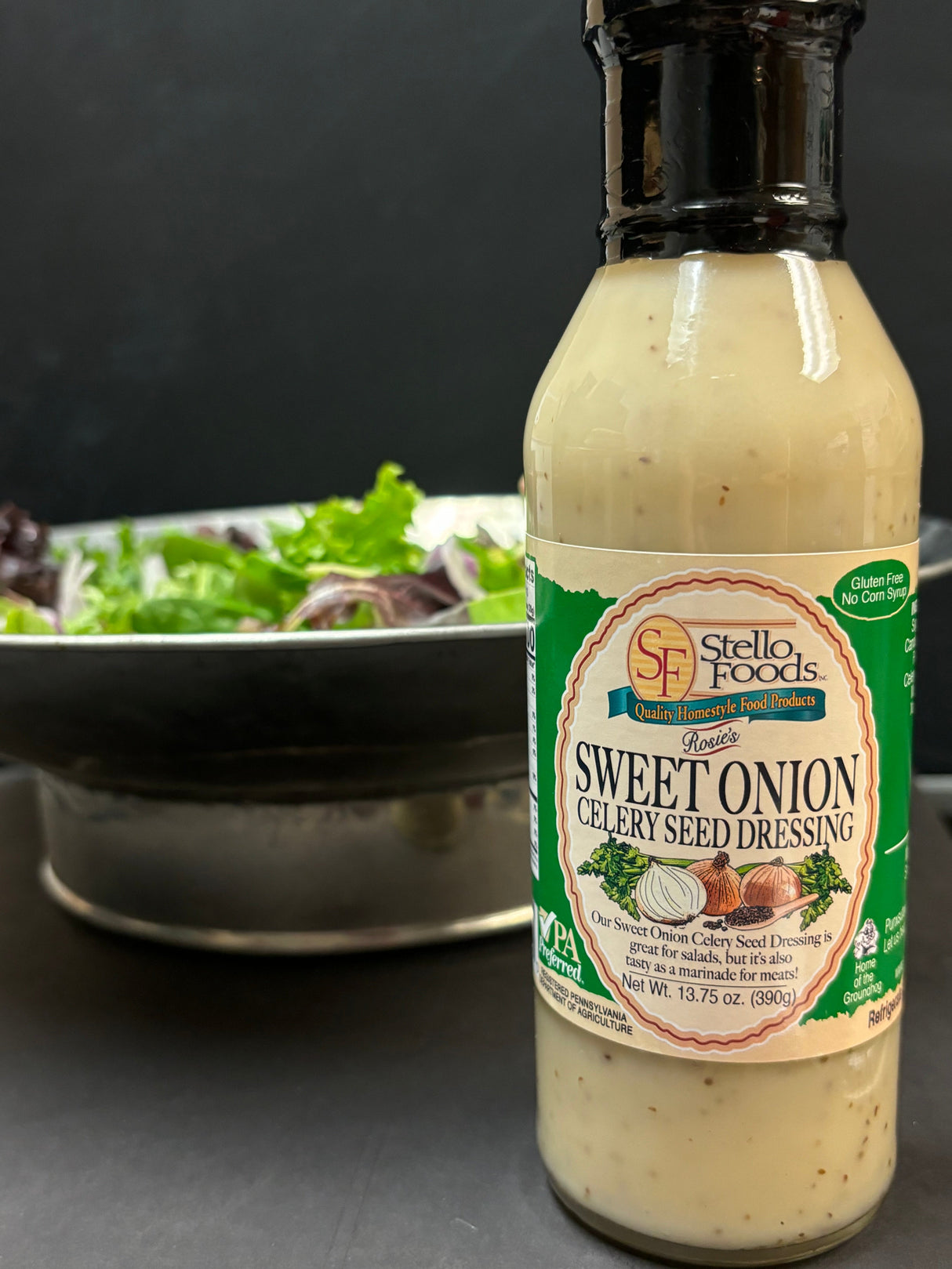 Stello Foods - Rosie's Sweet Onion Celery Seed Dressing 13.75 oz from Stello Foods