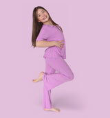 FOREVER LILAC RIB DREAM GIRL'S FLARE SET from DREAM BIG LITTLE CO