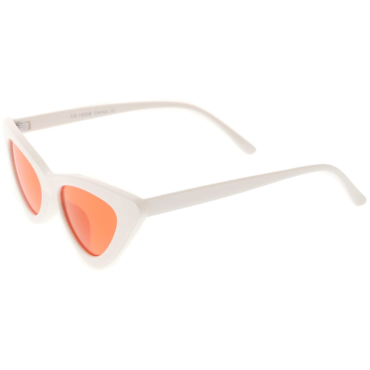 Women's Retro Side Angle Cat Eye Color Lens Sunglasses C510 from zeroUV