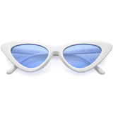 Women's Retro Side Angle Cat Eye Color Lens Sunglasses C510 from zeroUV