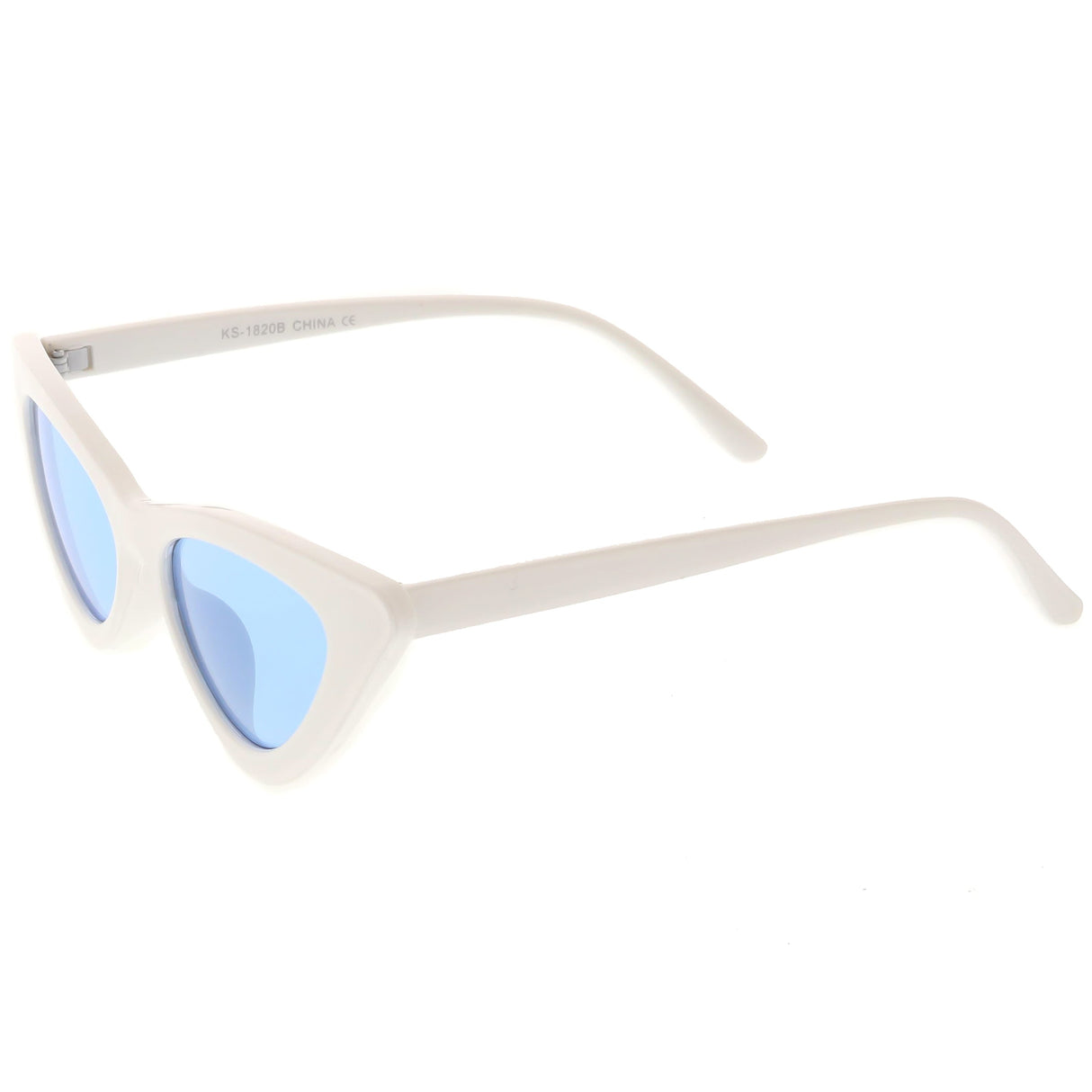 Women's Retro Side Angle Cat Eye Color Lens Sunglasses C510 from zeroUV