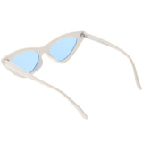 Women's Retro Side Angle Cat Eye Color Lens Sunglasses C510 from zeroUV