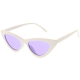 Women's Retro Side Angle Cat Eye Color Lens Sunglasses C510 from zeroUV