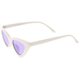Women's Retro Side Angle Cat Eye Color Lens Sunglasses C510 from zeroUV