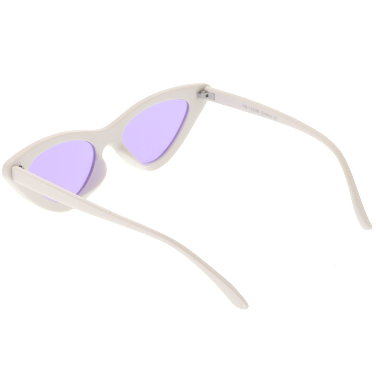 Women's Retro Side Angle Cat Eye Color Lens Sunglasses C510 from zeroUV