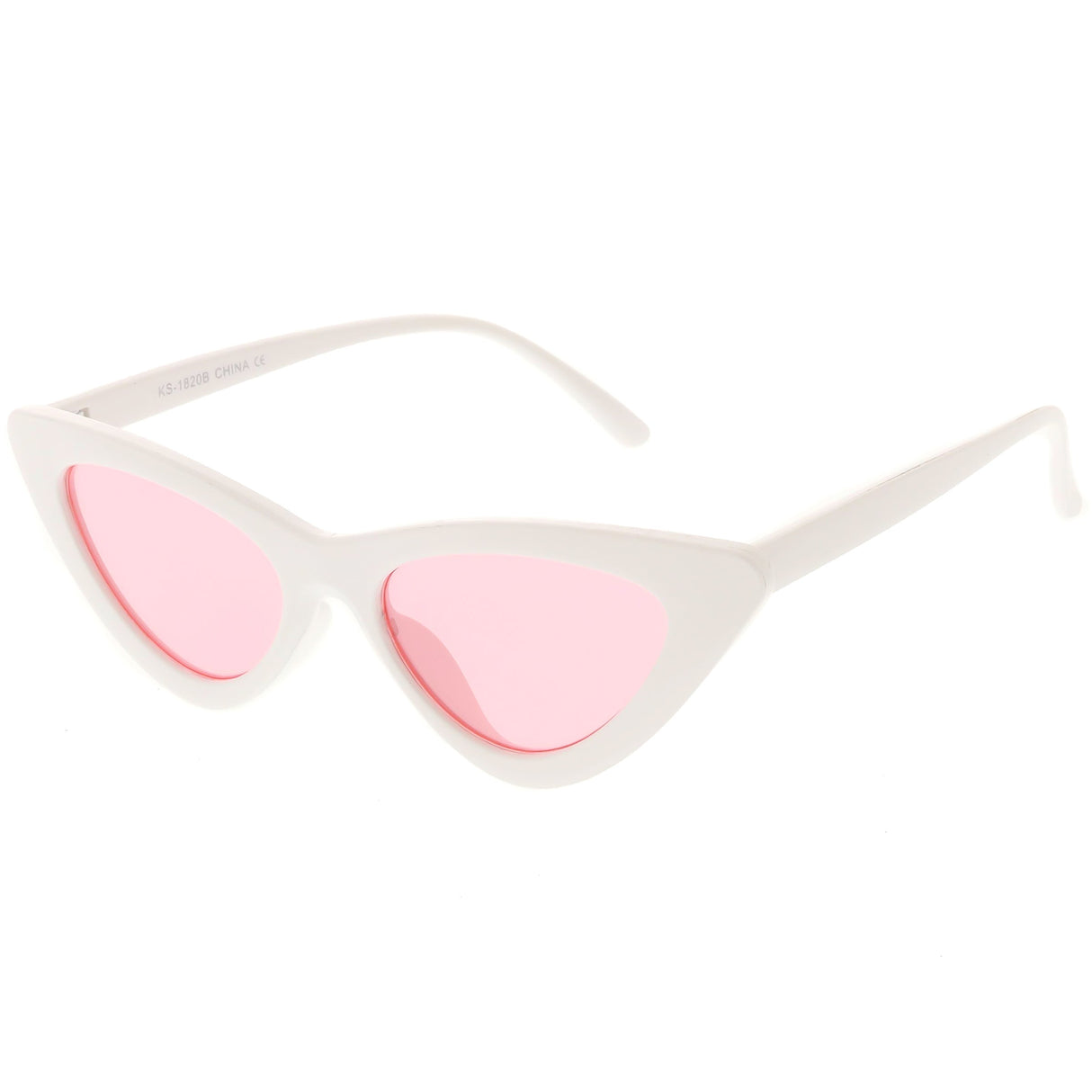 Women's Retro Side Angle Cat Eye Color Lens Sunglasses C510 from zeroUV
