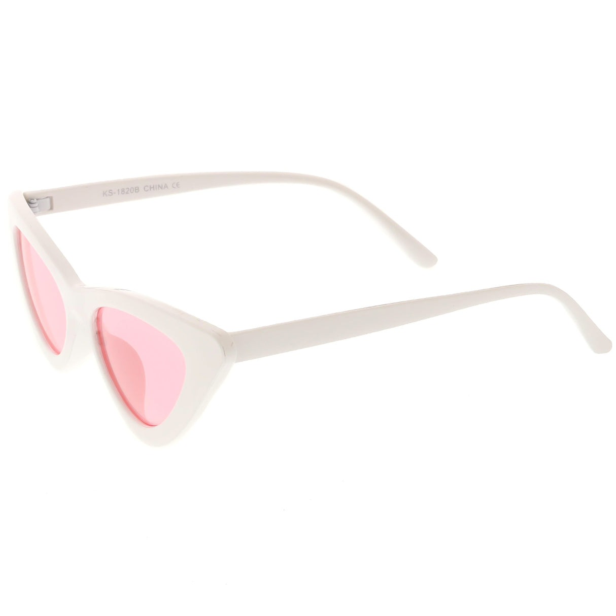 Women's Retro Side Angle Cat Eye Color Lens Sunglasses C510 from zeroUV