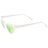 Women's Retro Side Angle Cat Eye Color Lens Sunglasses C510 from zeroUV