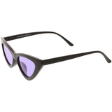 Women's Retro Flat Angle Colored Lens Black Frame Sunglasses C511 from zeroUV