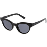 Women's Retro Horned Rim Cat Eye Narrow Flat Lens Sunglasses C514 from zeroUV