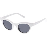 Women's Retro Horned Rim Cat Eye Narrow Flat Lens Sunglasses C514 from zeroUV