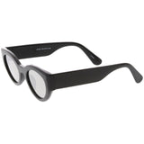 Bold Retro Fashion Oval Mirrored Flat Lens Sunglasses C544 from zeroUV