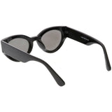 Bold Retro Fashion Oval Mirrored Flat Lens Sunglasses C544 from zeroUV