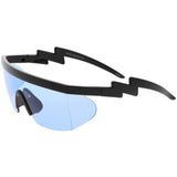 Retro Flat Top Color Tone Half Frame Goggle Shield Sunglasses C546 from zeroUV