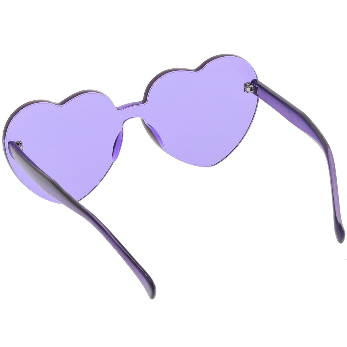 Women's Heart Shape Color Tone Monoblock Sunglasses C578 from zeroUV