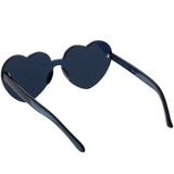 Women's Heart Shape Color Tone Monoblock Sunglasses C578 from zeroUV