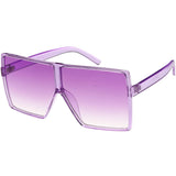 Women's Oversize Festival Color Tone Square Sunglasses C581 from zeroUV