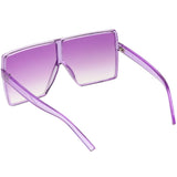 Women's Oversize Festival Color Tone Square Sunglasses C581 from zeroUV