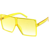 Women's Oversize Festival Color Tone Square Sunglasses C581 from zeroUV