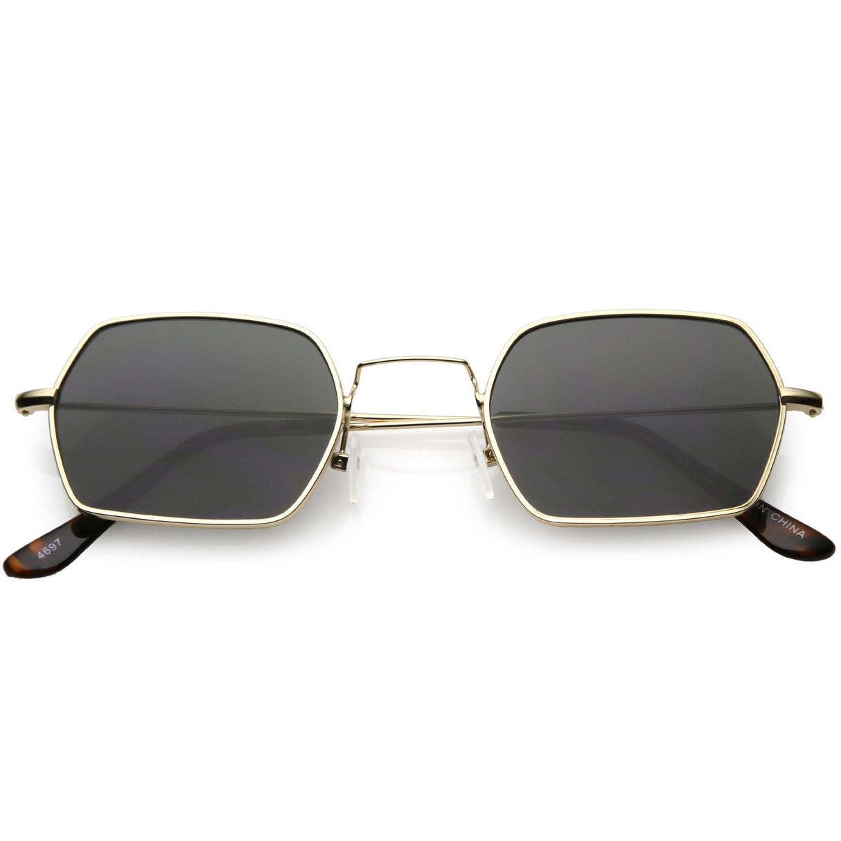 Ultra Slim Metal Hexagon Geometric Sunglasses C633 from zeroUV