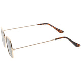 Ultra Slim Metal Hexagon Geometric Sunglasses C633 from zeroUV