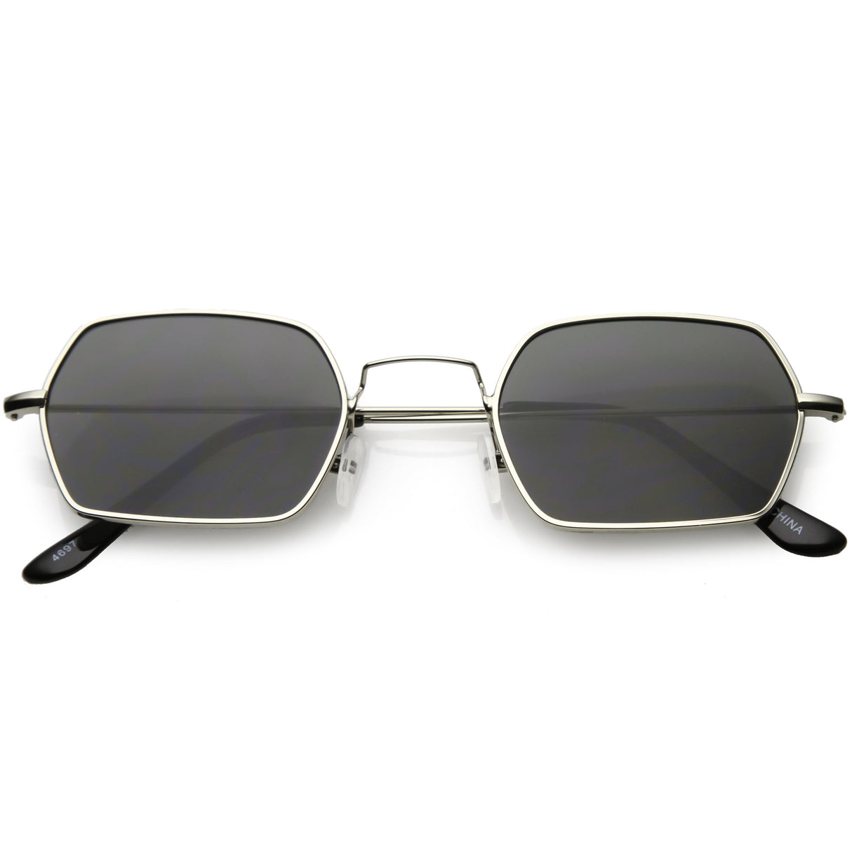 Ultra Slim Metal Hexagon Geometric Sunglasses C633 from zeroUV