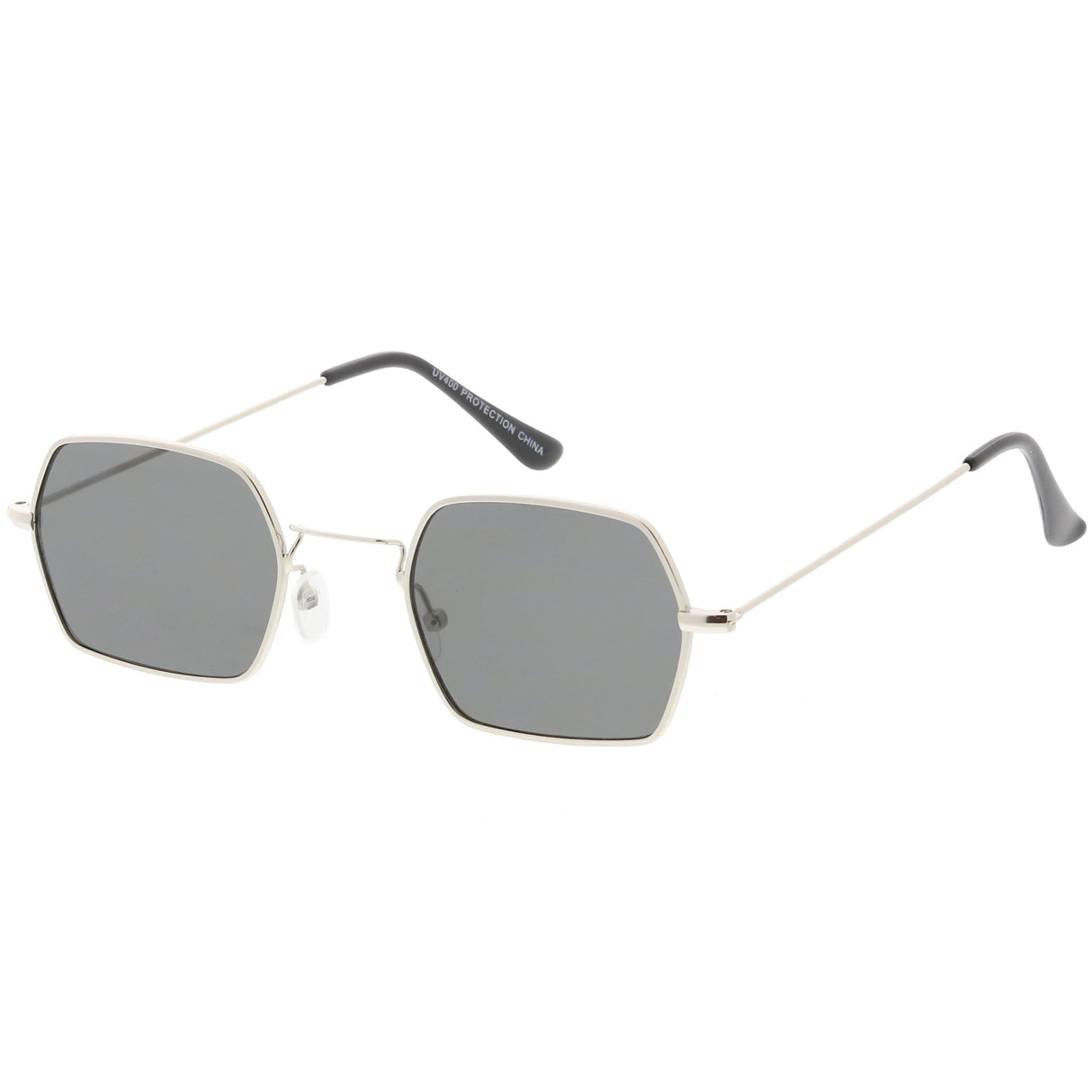 Ultra Slim Metal Hexagon Geometric Sunglasses C633 from zeroUV