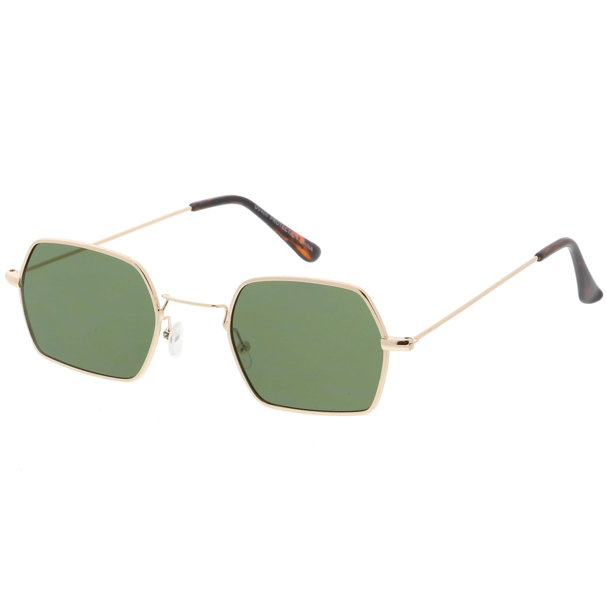 Ultra Slim Metal Hexagon Geometric Sunglasses C633 from zeroUV