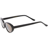 Women's Retro True Vintage Round Oval Mirrored Lens Sunglasses C654 from zeroUV