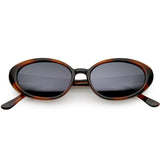Women's Retro True Vintage Round Oval Mirrored Lens Sunglasses C654 from zeroUV