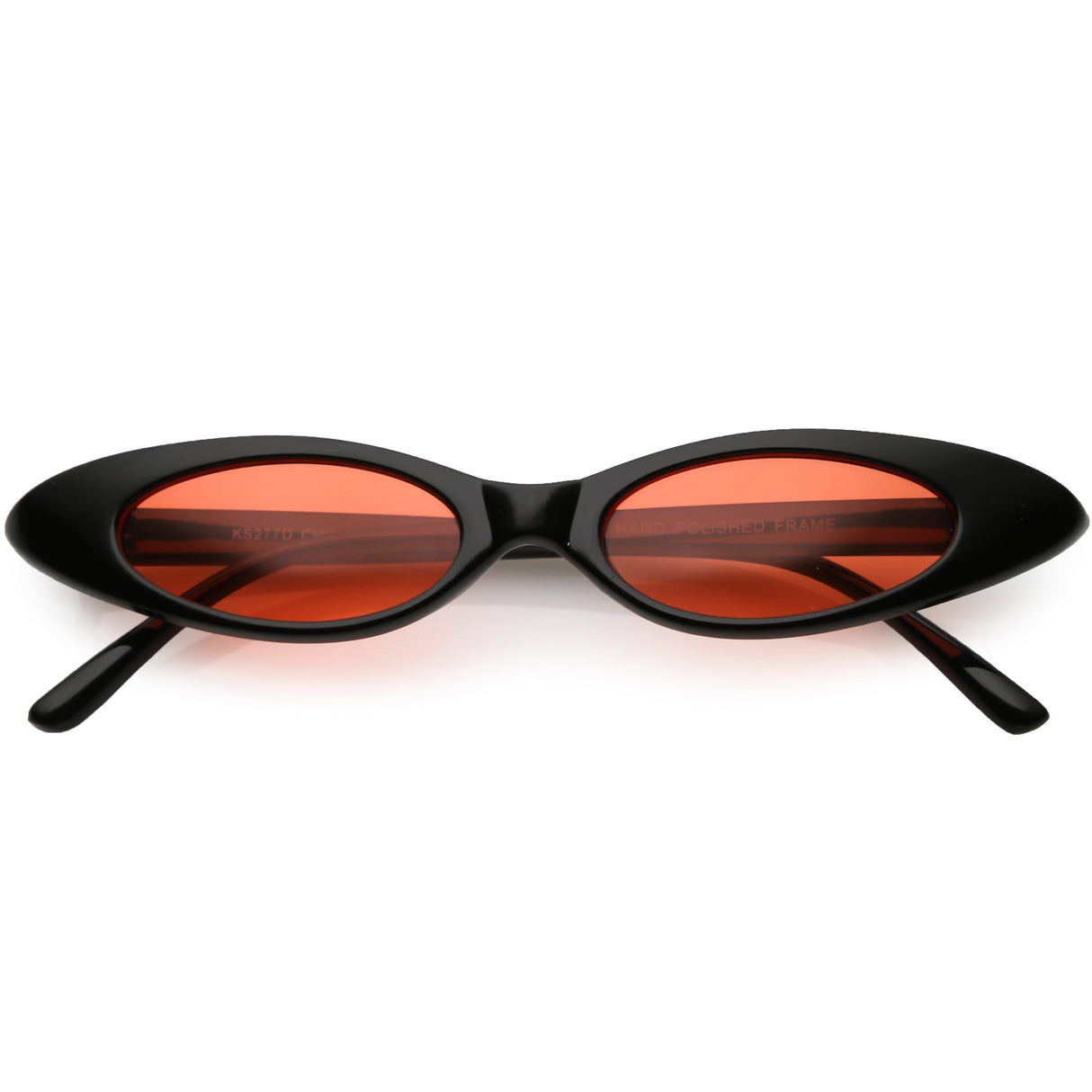 Women's Retro 90's Thin Color Tone Cat Eye Sunglasses C662 from zeroUV