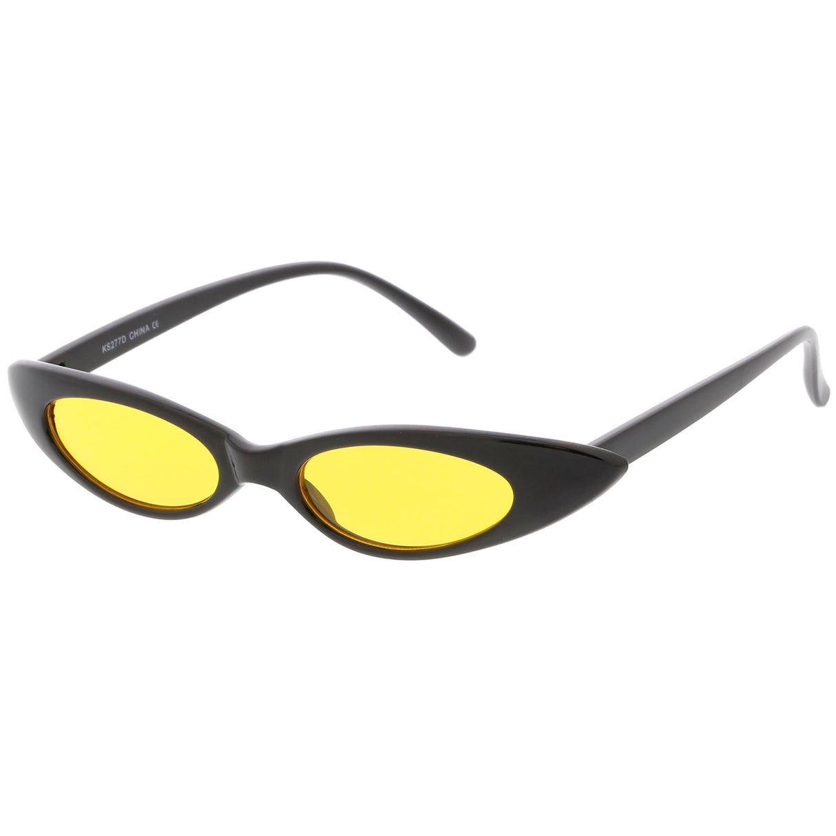 Women's Retro 90's Thin Color Tone Cat Eye Sunglasses C662 from zeroUV