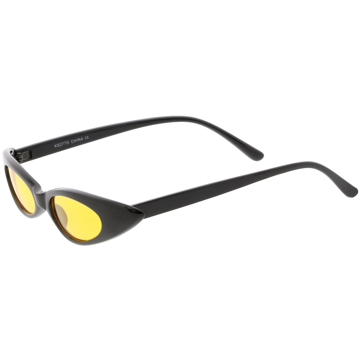 Women's Retro 90's Thin Color Tone Cat Eye Sunglasses C662 from zeroUV