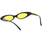 Women's Retro 90's Thin Color Tone Cat Eye Sunglasses C662 from zeroUV