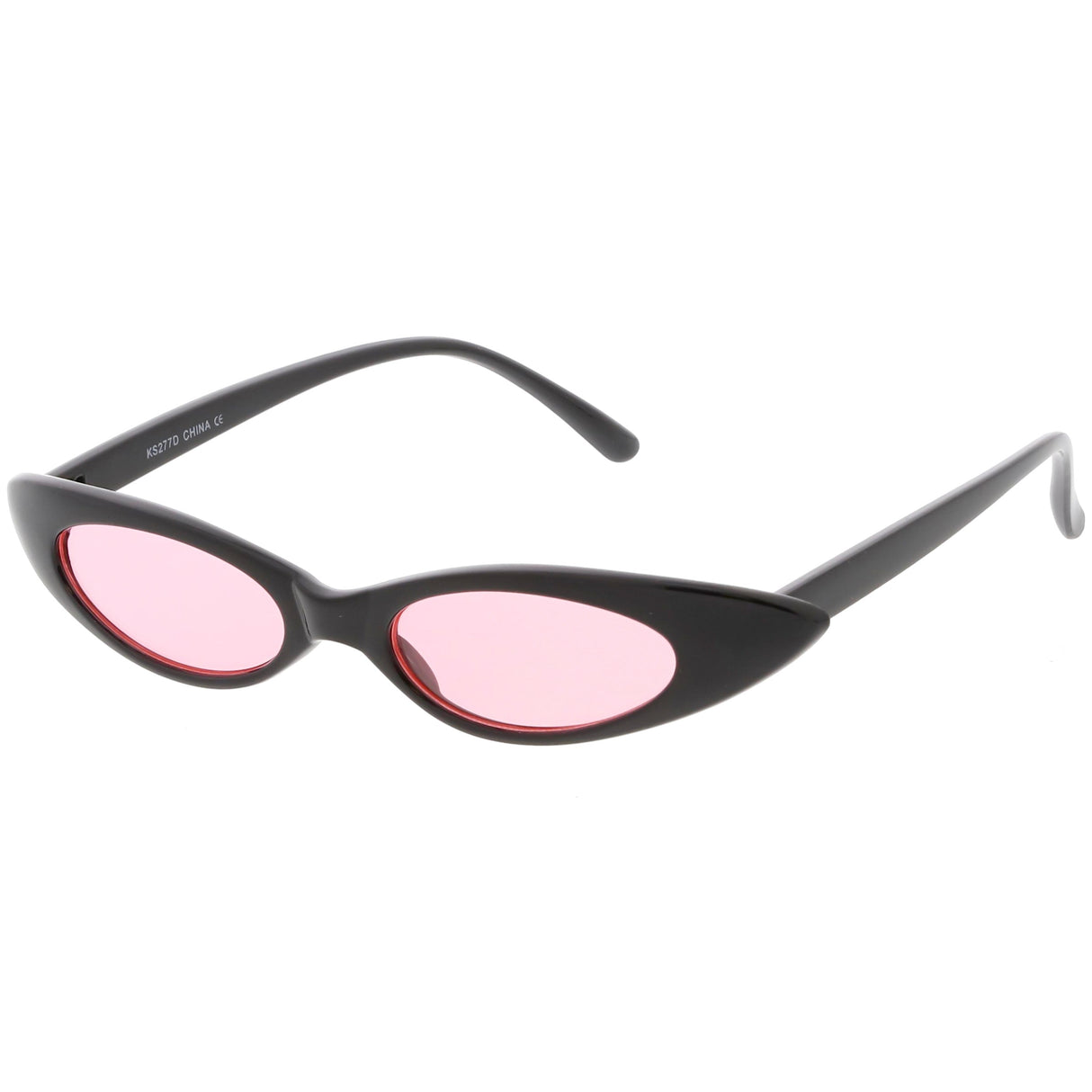 Women's Retro 90's Thin Color Tone Cat Eye Sunglasses C662 from zeroUV