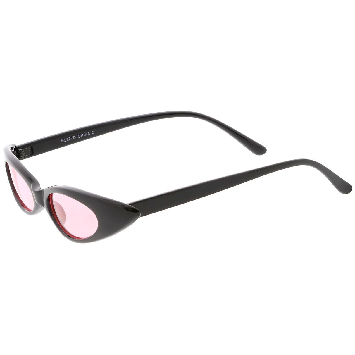 Women's Retro 90's Thin Color Tone Cat Eye Sunglasses C662 from zeroUV