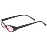 Women's Retro 90's Thin Color Tone Cat Eye Sunglasses C662 from zeroUV