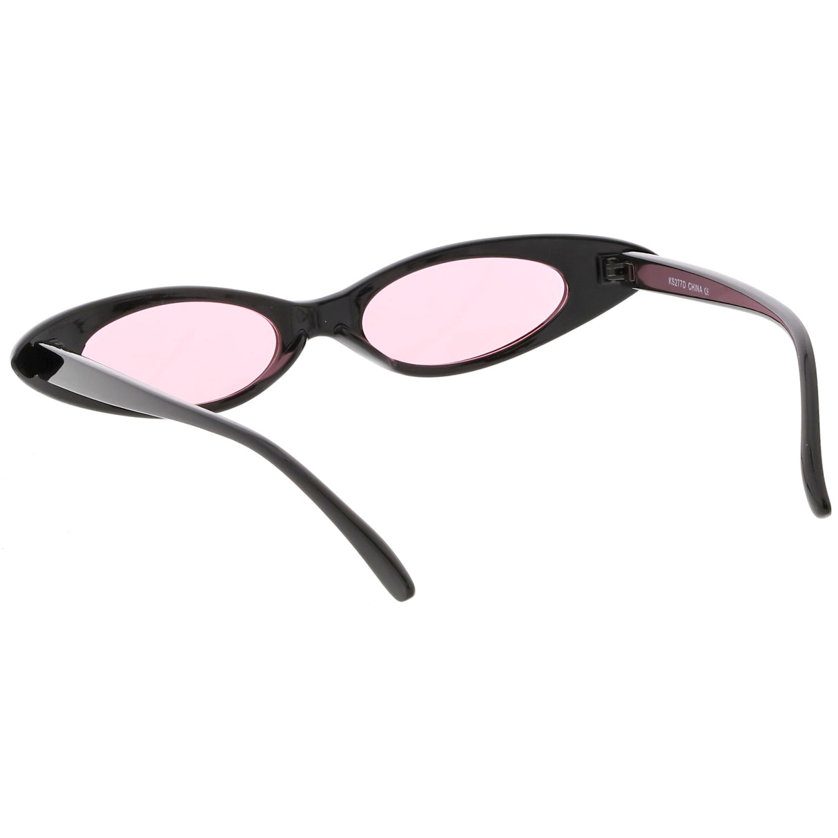 Women's Retro 90's Thin Color Tone Cat Eye Sunglasses C662 from zeroUV