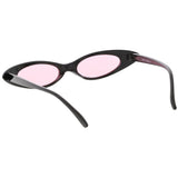 Women's Retro 90's Thin Color Tone Cat Eye Sunglasses C662 from zeroUV