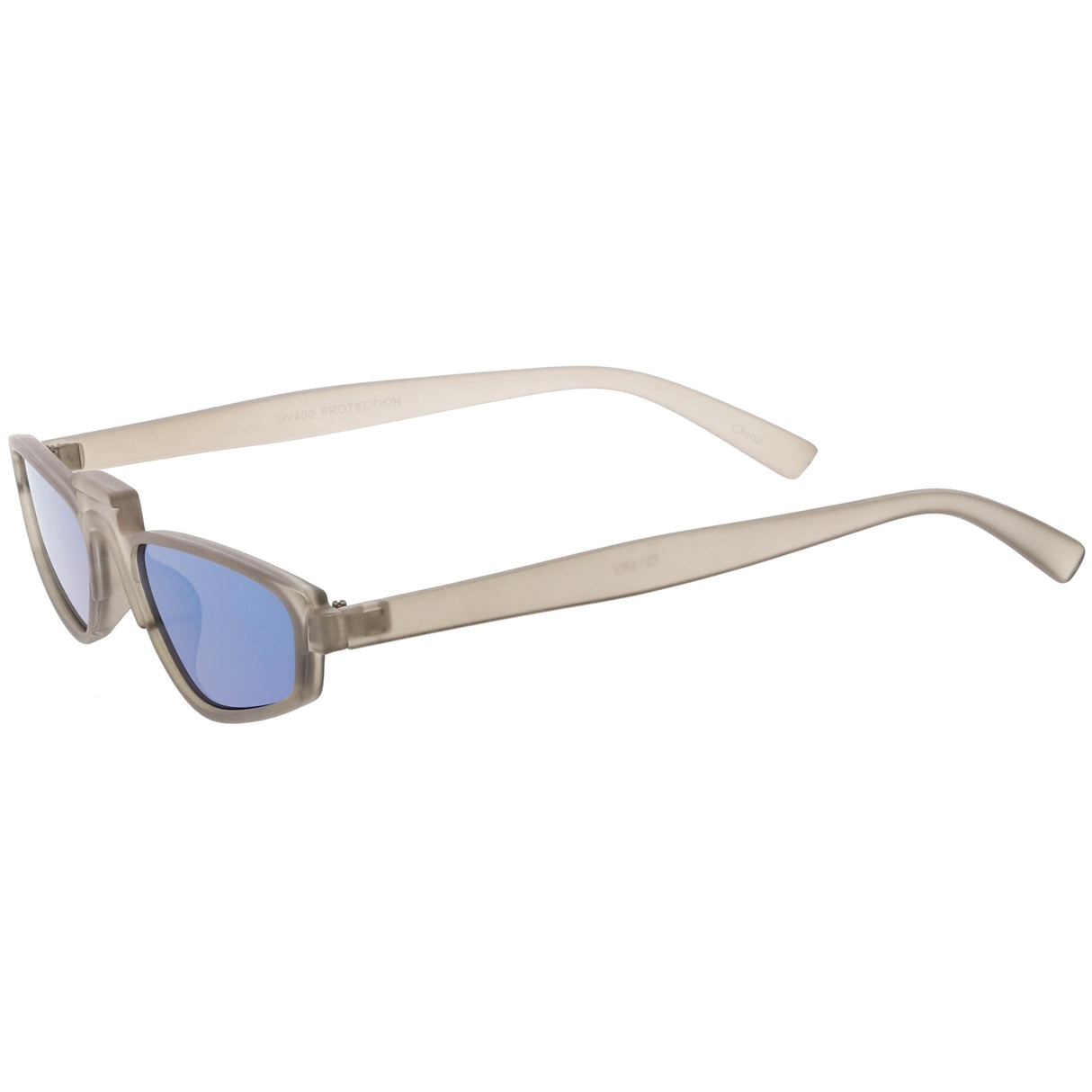 Women's Retro Modern Low Bridge Mirrored Lens Cat Eye Sunglasses C670 from zeroUV